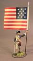 Infantry Officer with National Colors, 1st Canadian Regiment, Continental Army